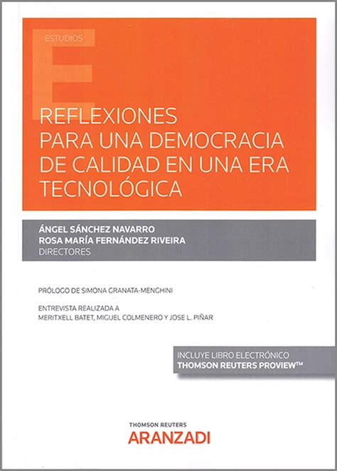 Librería Dykinson Reflexiones para una democracia de calidad en una