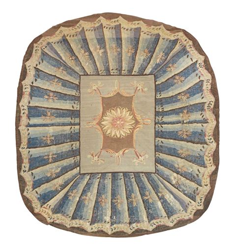 Sold Price An Aubusson Oval Carpet 396cm 155 12in December 2