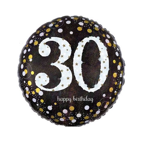 Gold Sparkling Celebration 30th Birthday Balloon 18 Foil Party Delights