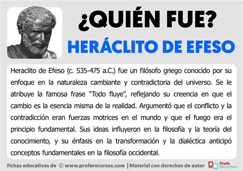 Quién fue Heráclito de Efeso