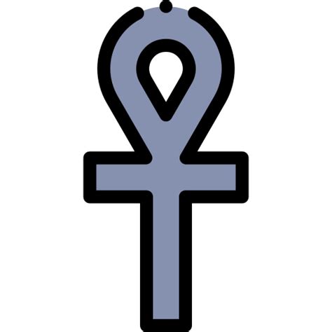 Ankh Detailed Rounded Lineal Color Icon