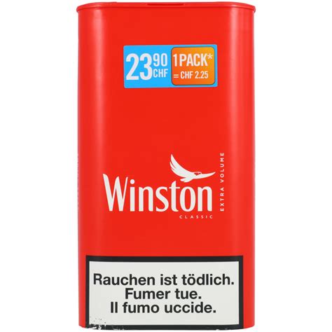 Tabac à rouler Winston Classic red Tin TabacShop ch Vente de