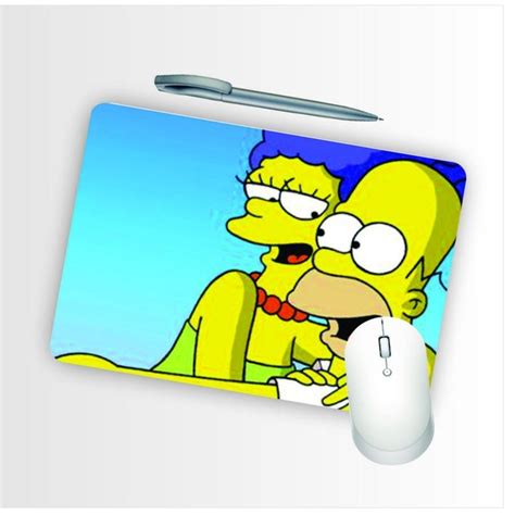 Mouse Pad Emborrachado Personalizado Casal Simpsons Leroy Merlin