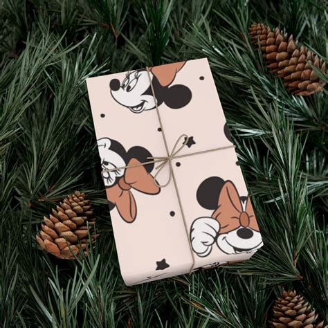 Neutral Minnie Mouse Wrapping Paper Classic T Wrap For All Occasions
