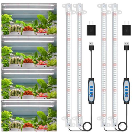 Wiaxulay Led Plant Grow Light Strips 6000k Full Spectrum Grow Lights For Indoor Plants Sunlike