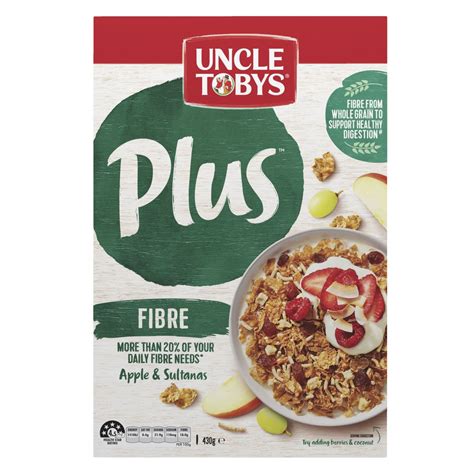 Uncle Tobys Plus Fibre Breakfast Cereal 430 Gram ZyppiOneShop