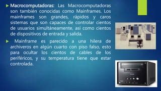 Presentacion Clasificacion De Las Computadoras Y Tics Act A8 Pptx