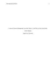 Case Study Wk Docx Running Head Title Corporate Financial