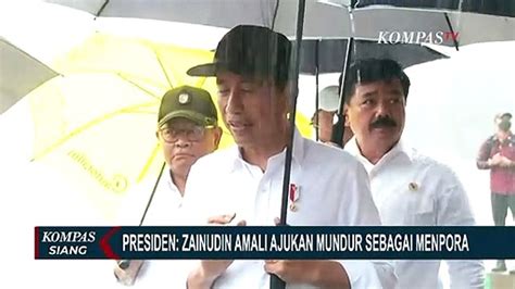 Ajukan Pengunduran Diri Sebagai Menpora Jokowi Tunggu Surat Resmi