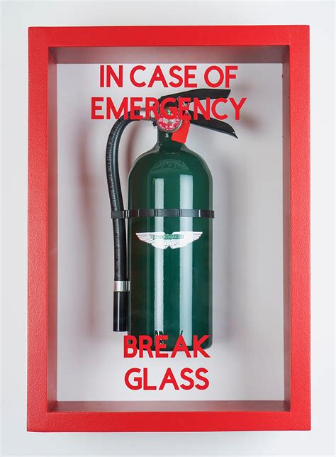 Plastic Jesus In Case Of Emergency Break Glass Aston Martin Fire