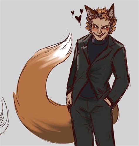 Yandere Fox Man Character Sketch