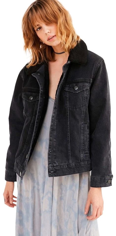 Urban Outfitters Black Bdg Oversized Western Sherpa Jacket Size 8 M Tradesy