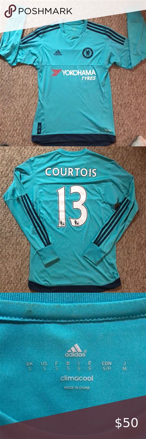 Adidas Courtois Chelsea Goalie Jersey | Blue adidas, Adidas, Clothes design