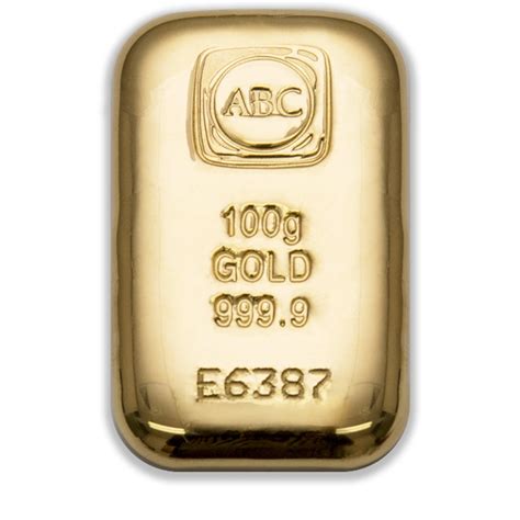 100g Abc Gold Cast Bar