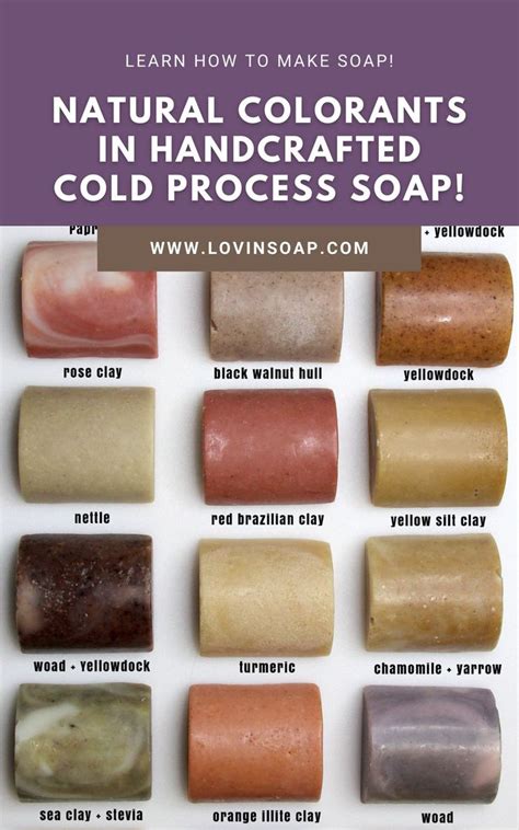 Natural Soap Colorants In Cold Process Soap Cold Process Soap