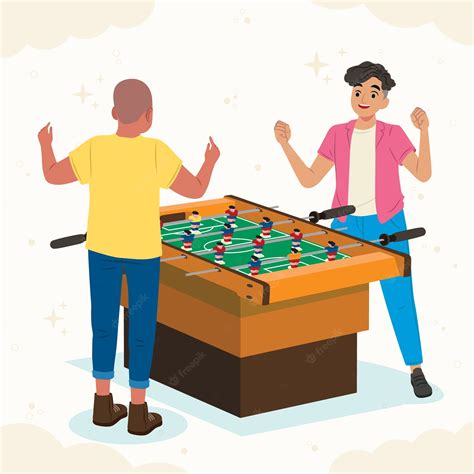 Playing Foosball Cartoons And Comics Funny Pictures From Clip Art