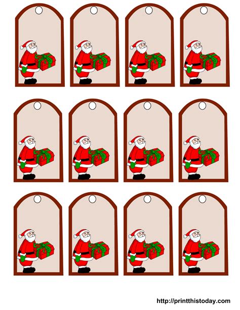 Printable Santa Labels