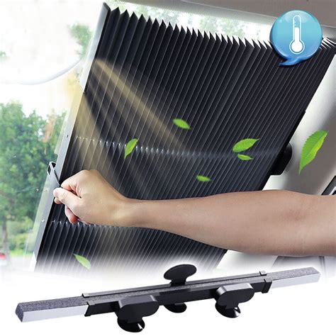 IC ICLOVER Retractable Car Windshield Sun Shade Curtain Sun Visor