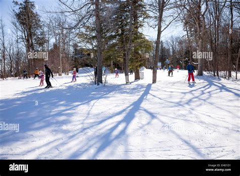 Alpine Ski Resort Of Blue Mountains In Collingwood Hi Res Stock