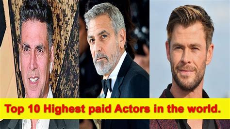 Top 10 Highest Paid Actors In The World 2019 Youtube