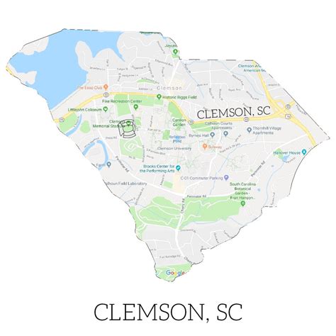 Clemson South Carolina Map Map Of Western Hemisphere