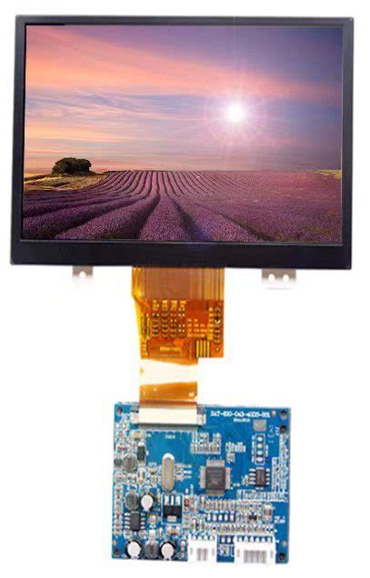 Golden Vision 7 Inch TFT LCD Module 800X480 With Converted PCB TFT