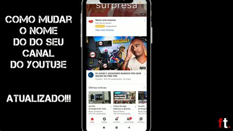 Como mudar o nome do canal do YouTube atualizado 2020 melhor método e