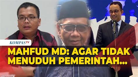 Ini Alasan Mahfud Persilahkan Denny Indrayana Bantu Anies Baswedan Di