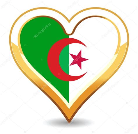 Heart Algeria Flag — Stock Vector © Artlosk 1219977