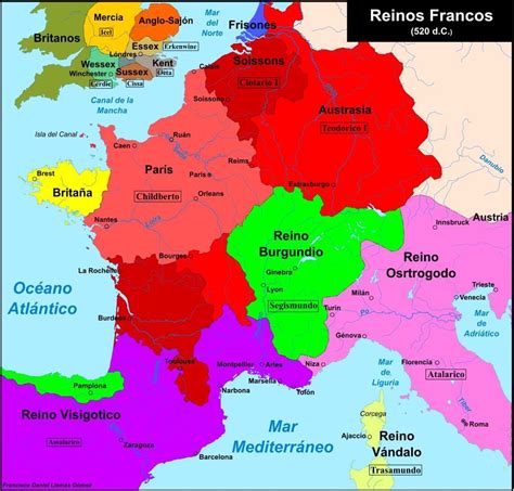 Reinos Francos Mapas Hist Ricos Mapa Hist Ria Universal