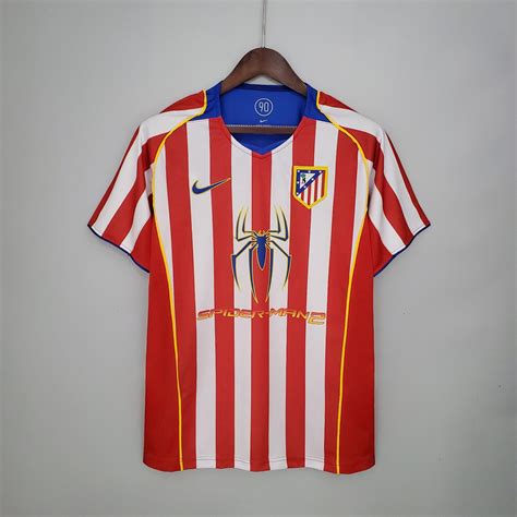 Atletico Madrid 2004 05 Home Spiderman Shirt Premier Retros