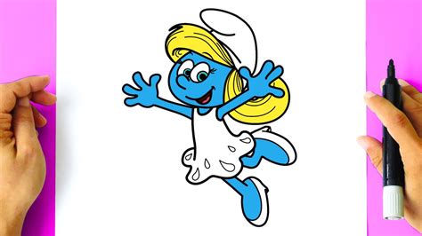 Como Desenhar Smurfette Passo A Passo Fácil Os Smurfs Youtube