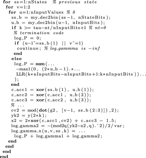 Matlab Code For The Calculation Of Gamma Download Scientific Diagram