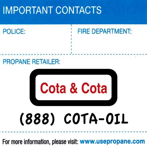 Propane Safety Cota And Cota