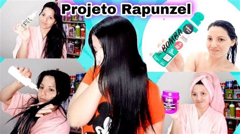 Projeto Rapunzel Rotina Capilar Cabelo Qu Mica Produtos Para O