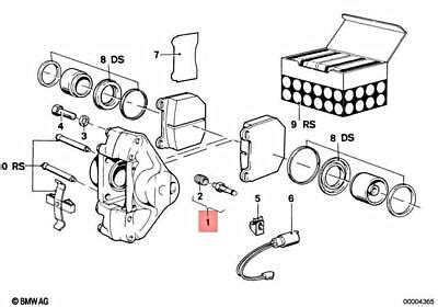 Genuine Bmw E E Front Rear Wheel Brake Bleeder Valve Oem