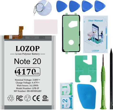 Lozop Note 20 Note 20 5g Battery Replacement Kit For