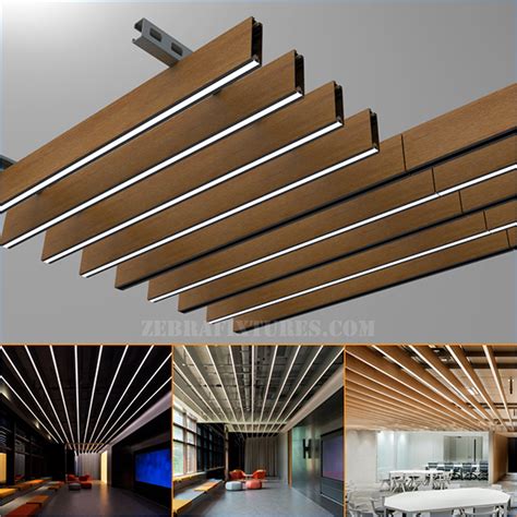 Aluminum Baffle Ceiling System Shelly Lighting