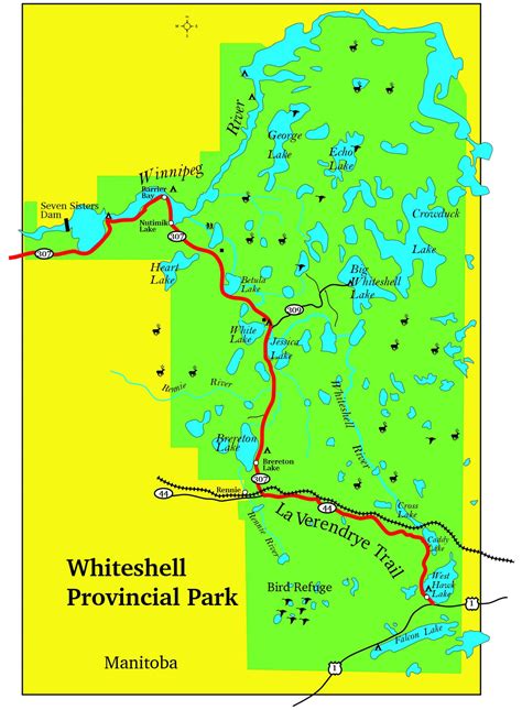 Whiteshell Provincial Park Map