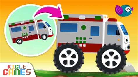 Ambulance Became A Monster Truck Tayo Repair Shop Cartoon Police