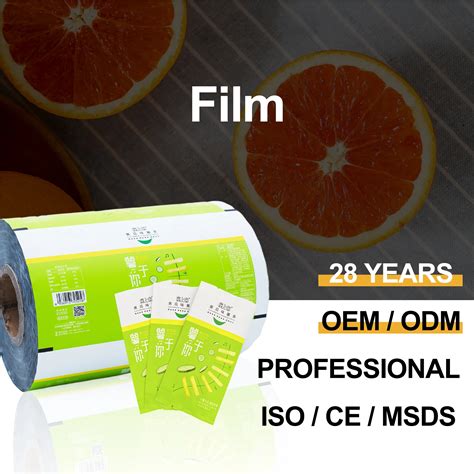 Custom Printed Pet Vmpet Pe Packaging Plastic Roll Film For Sea Salt