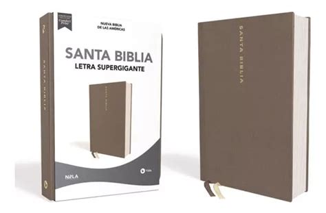 Biblia Letra Super Gigante Nbla Tapa Dura Gris De Nueva Biblia De Las