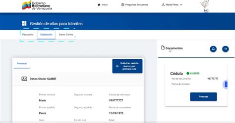 Saime C Mo Tramitar La Renovaci N De La C Dula De Identidad