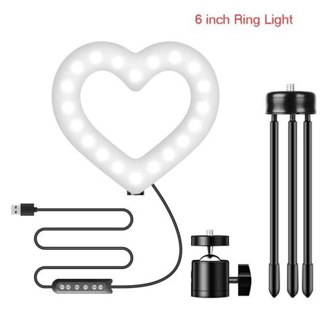 Lampe Esclave Flash Anneau Lumineux Led Rgb Double Bras Avec