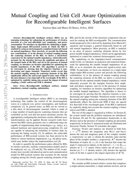 Mutual Coupling And Unit Cell Aware Optimization For Reconfigurable