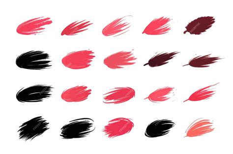 Premium Vector Brush Stroke Set Vector Paintbrush Boxes Textures