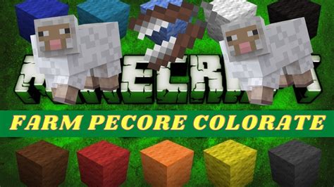 Farm Di Pecore Colorate Minecraft Vanilla Ita Youtube