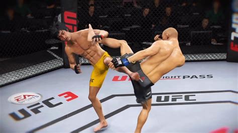 Bruce Lee Vs Jose Aldo Ea Sports Ufc Cpu Vs Cpu Youtube