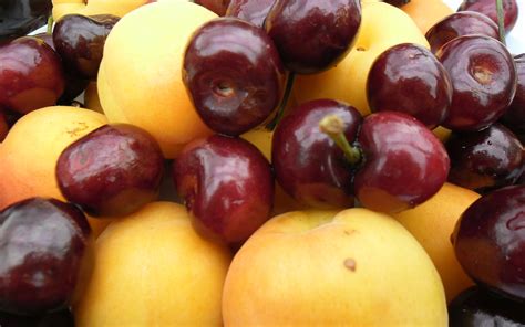 Photos Apricot Cherry Food 3840x2400