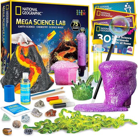 Amazon NATIONAL GEOGRAPHIC Mega Science Lab Science Kit Bundle